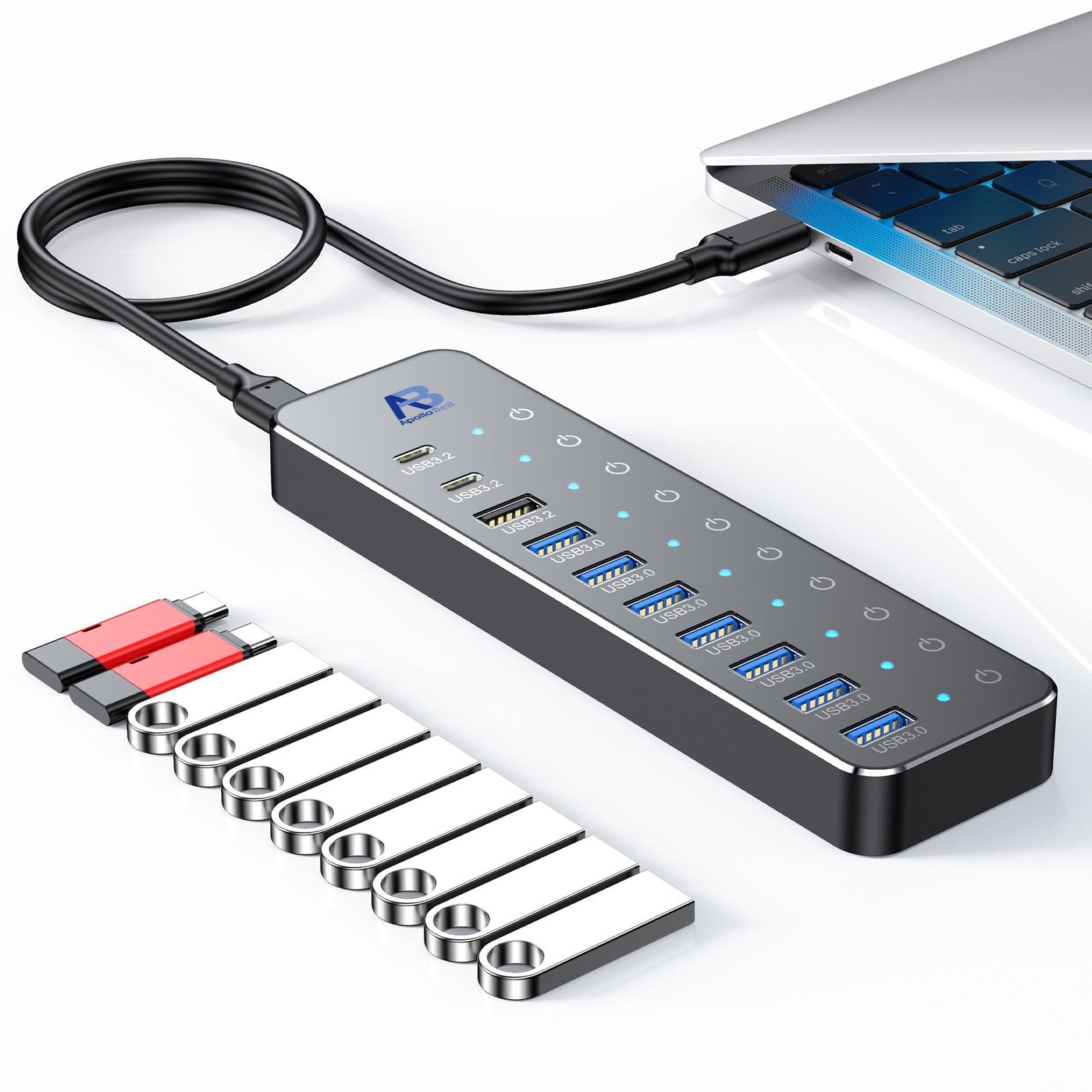 UHH02-017 ApolloBell 10-in-1 USB-C-Hub 