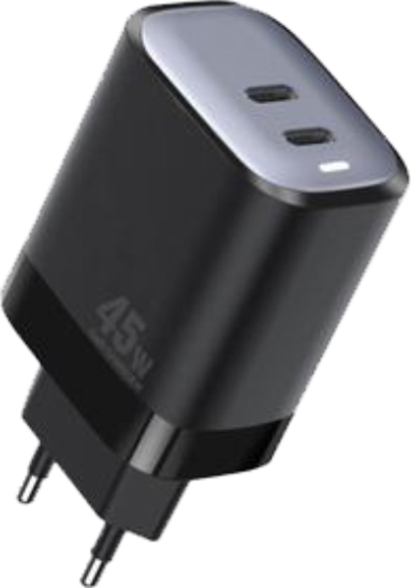 45W GaN Pro Hızlı Şarj Cihazı, Çift USB-C, Titanyum/Siyah - 11