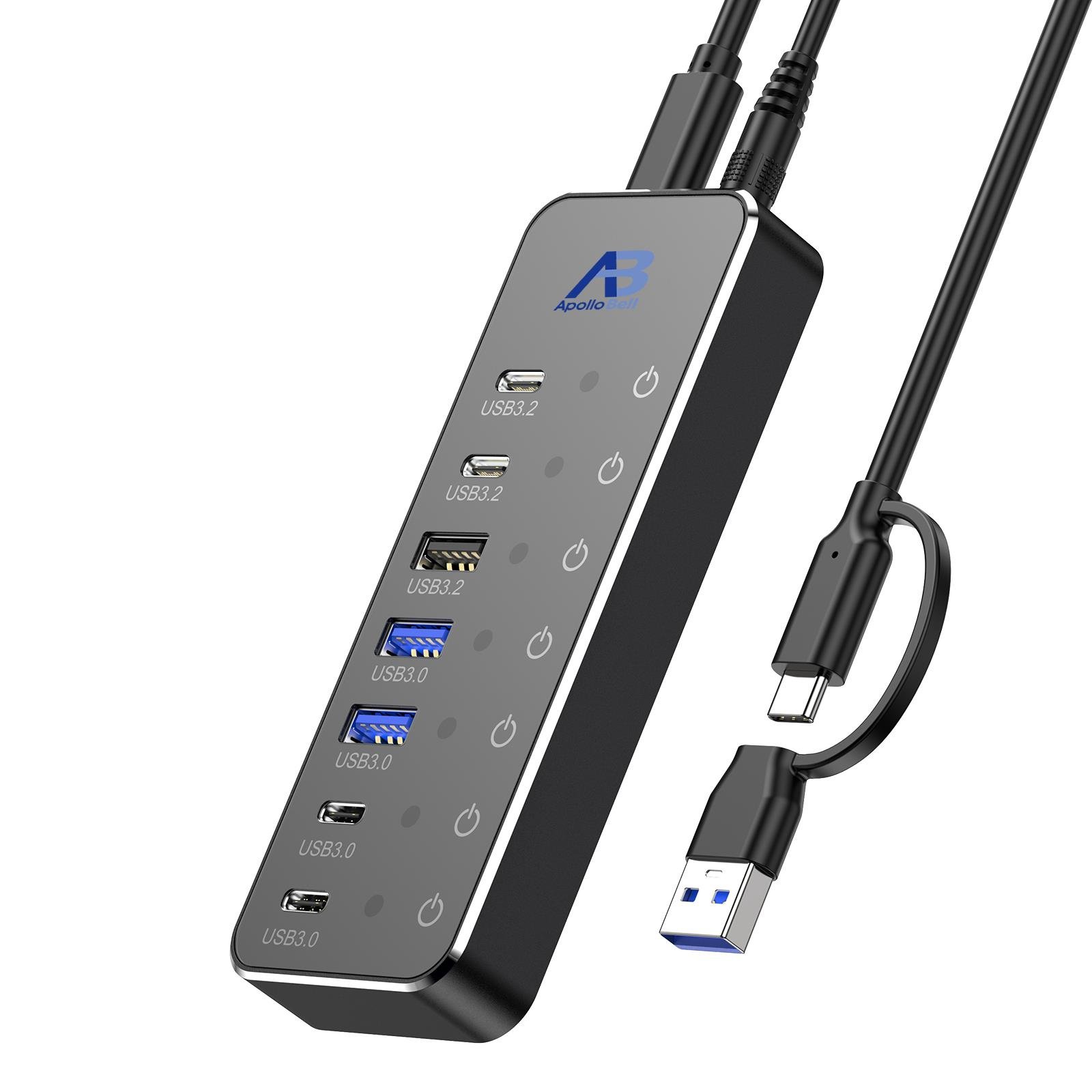 UHH01-017 ApolloBell   7-in- 1 USB -C-Hub