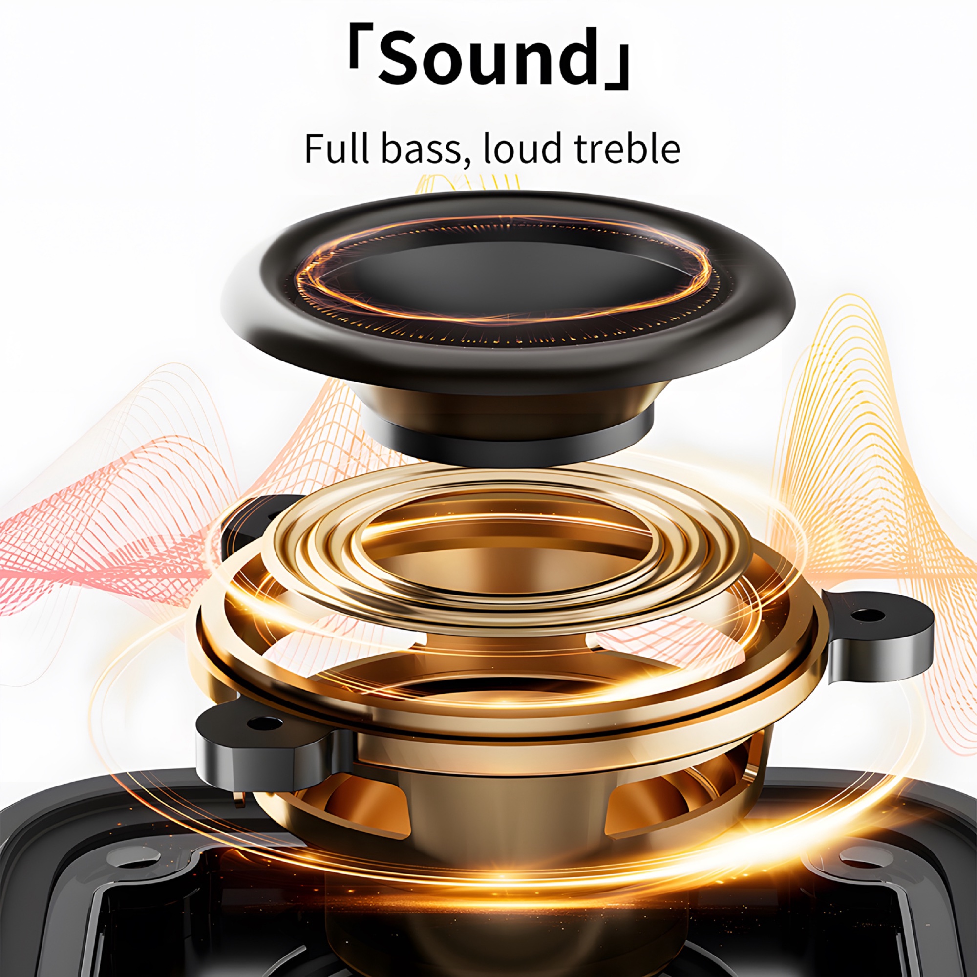 5'i 1 Arada Qi2.2 Manyetik Kablosuz Şarj Cihazı 25W, Bluetooth Hoparlör + Alarm Saati + Gece Lambası, Siyah - 8