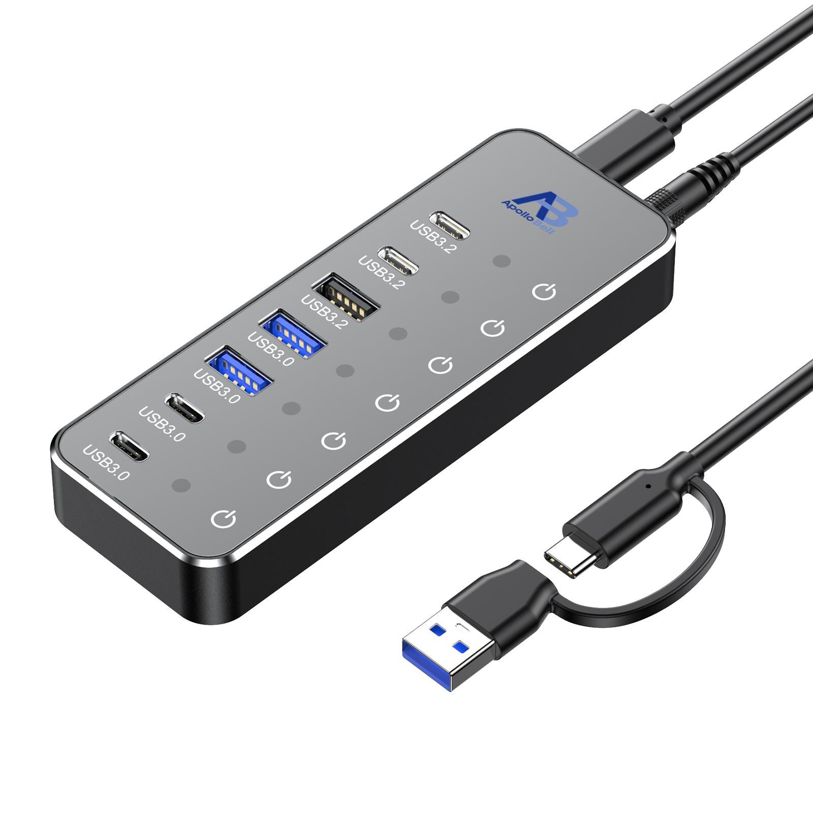 UHH01-017 ApolloBell   7-in- 1 USB -C-Hub