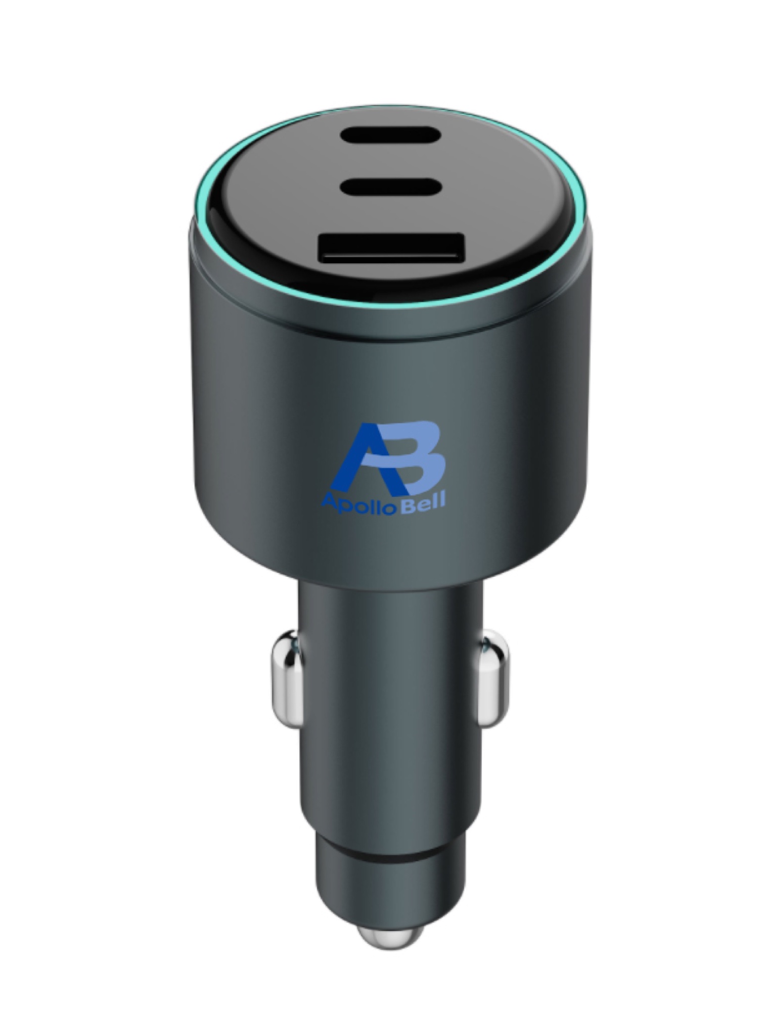 130W 3'ü 1 Arada Araç Şarj Cihazı 2x USB-C + USB-A, PD 3.0 PPS ve QC5, Metal Gövde