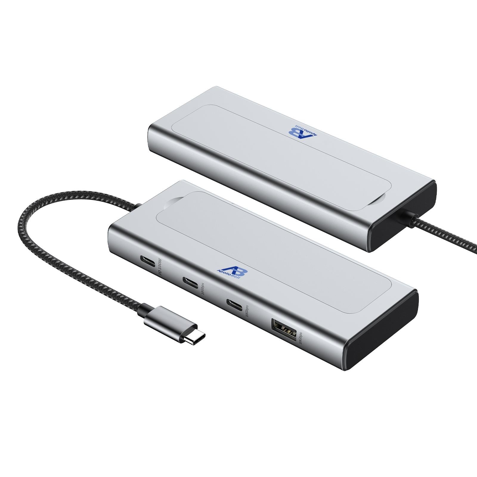 DEH01-017 ApolloBell  5-in-1 USB-C-Hub M.2 NVMe SSD Sabit Disk Muhafazası