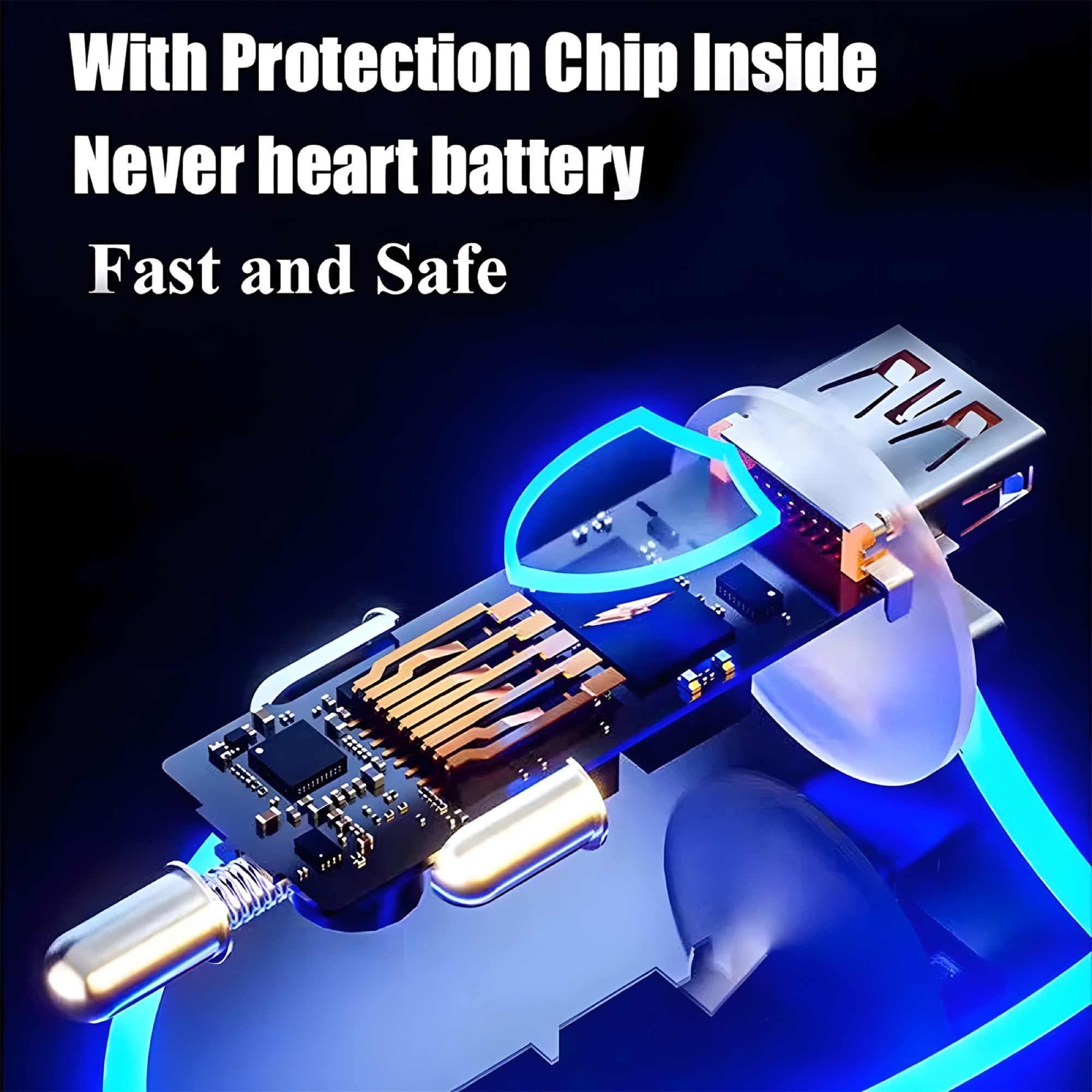 120W Dijital Ekranlı Araç Şarj Cihazı USB-A + PD Type-C, 6A Type-C Kablolu - 7