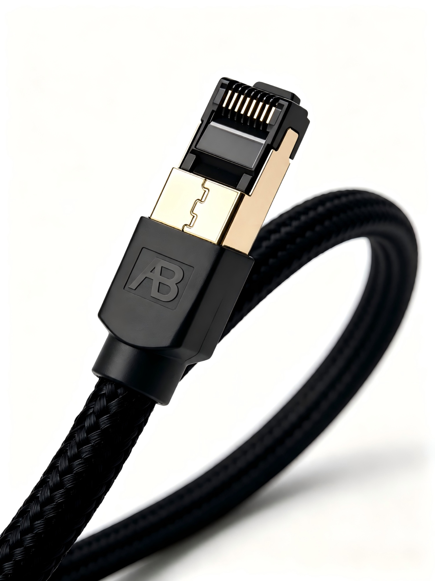 CAT8.1 Ağ Kablosu 40Gbit/s / 2GHz S/FTP Örgülü RJ45, 3m Siyah - 2