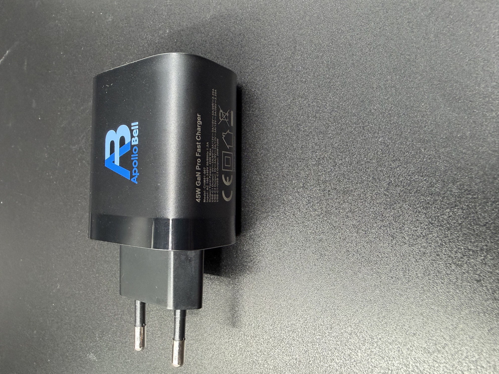 45W GaN Pro Hızlı Şarj Cihazı, Çift USB-C, Titanyum/Siyah - 3