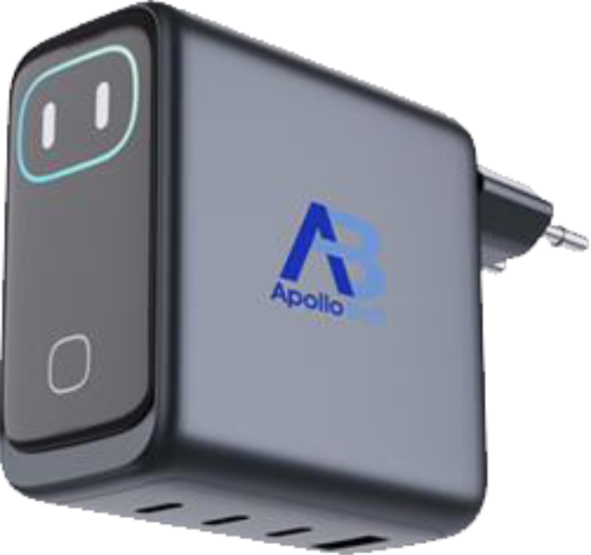 140W GaN Ultra Hızlı Şarj Cihazı, HD LCD Ekran, 3x USB-C + USB-A PD3.1