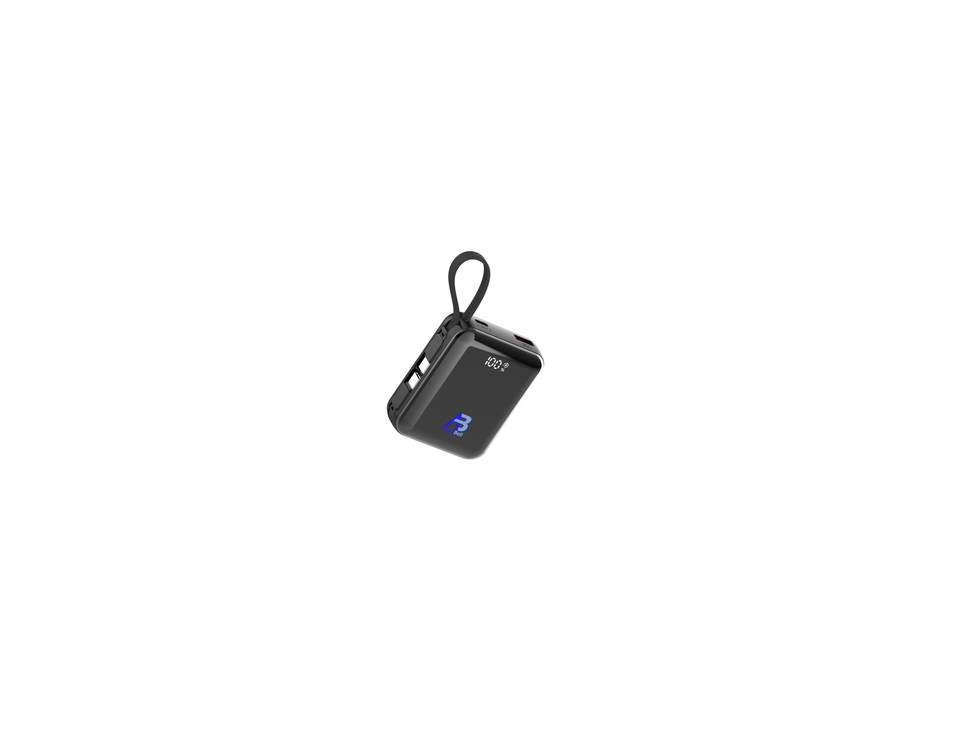 10.000mAh 35W Powerbank, Dahili USB-C Kablolu, Siyah - 2