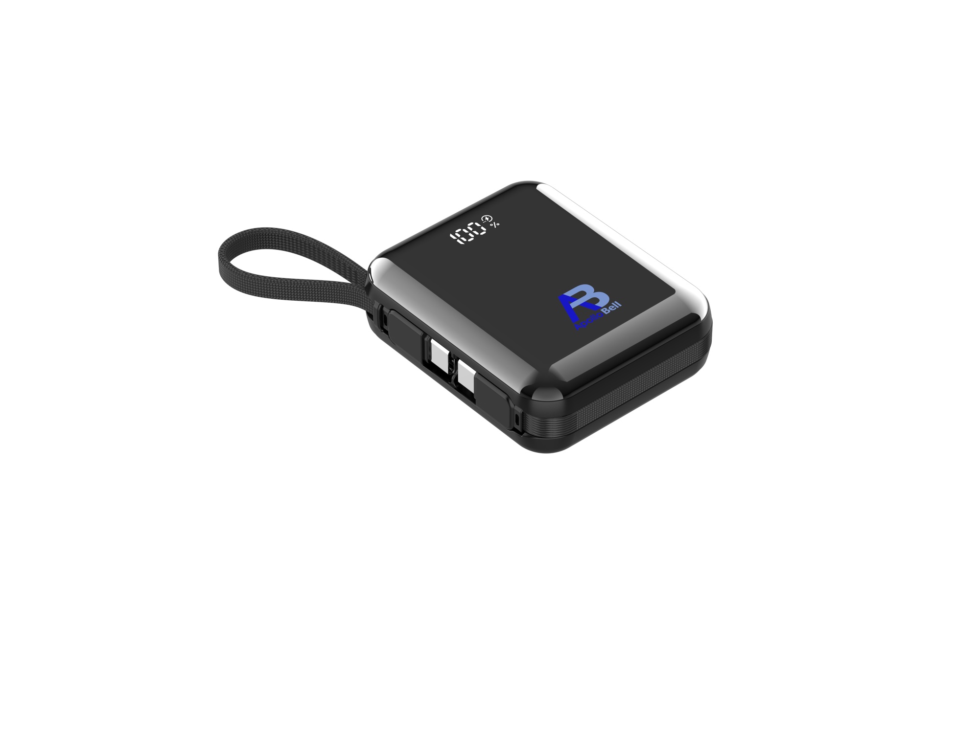 10.000mAh 35W Powerbank, Dahili USB-C Kablolu, Siyah - 3